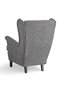 Regency Wing Accent Chair - Dark Grey - 8