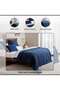 Down Alternative 3-piece Reversible Comforter Set 220x240cm - Navy Grey - 7
