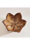 Stan Flower Design Ceramic Decor Plate 10.2x9.3x3.8cm - Brown - 3