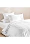 Brush Jacquard Tufted King 3-piece Duvet Cover Set 230x220cm - White