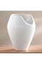 Dima Ceramic Folded Vase 34.5x34.5x42.5cm - White - 4