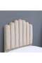 ANNA SINGLE BED VELVET BEIGE 120X200 CM - 4