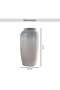 Chandler Two Tone Ceramic Vase 16.5x16.5x27cm - Grey - 6