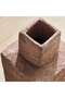 Jaffa Stoneware Square Vase 16x16x75.5cm - Terracotta - 3