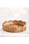 Lorena Rattan Decor Tray Dia30x7cm- Natural - 4