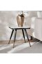 Brooklyn End Table Marble - White & Black