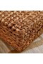 Dahlia Water Hyacith Square Flat Pouf 58x58x18cm - Natural - 2