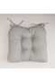 Soft Haze Printed Water Repellant Outdoor Filled Chair Pad 40x40x5cm - Grey - 2