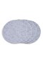Eco 4 Piece Round Coaster Set 10x10cm - Grey - 3