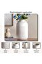 Jael Polyresin Decor Vase With Two Handle 20x20x33cm - White - 5