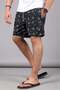 Black Anchor Patterned Men's Swim Shorts 6366 - 2