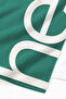 Hello Typographic Green and White Beach Towel - Minimalist Heart Detail Quick-Dry Microfiber Towel - 5