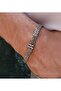 Besiktas Logo Straw Patterned Stainless Steel Adjustable Chain Unisex Bracelet - 2