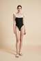 Solid One-Piece Swimsuit - 2