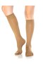 3-Piece Women's Micro 40 Knee-high Skin Color Pantalon Socks - 3