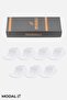 Modal Women's Boxed 7 Pairs of Booties Socks White - 2