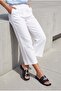 Women's Genuine Leather Thick Strap Buckle Casual Slippers Sivera Black - 4