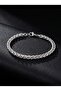 Wicker Braided Steel 6mm Chain Men's Masculine Gift Bracelet 01852 - 2