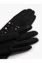 Soft Textured Pearl Embroidered Fleece Gloves - 5