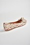 Beige/Red Linen Floral Print Women's Ballerinas M726103005 - 6