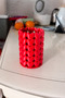 Heart-Shaped Makeup Organizer |   Desktop Cosmetics & Pen Organizer |   Decorative Plastic Organizer - 3