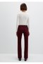 Molly Burgundy Velvet Trousers 1013689467 - 4
