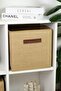 100% Jute Coverless Closet Laundry Toy Organizer Folding Storage Box 30x30x30 - 5