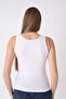 Women's Viscose Lace Detailed Undershirt - White 3085 - 4