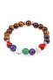 Certified Natural Stone Chakra Bracelet Agate Citrine Amethyst Tiger Eye Aventurine Lapis Quartz Jasper - 2