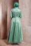 Belted Tetrusure Evening Dress 50268 - 3
