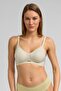Women's honeycomb pattern ghost bra white