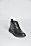 V398553603 Black Genuine Leather Women's Boots - 4