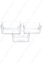 3 Lt Clear Refrigerator & Cabinet Organizer 3 Pieces 23x16x9,5 Cm - 4