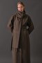 Scarf Coat Brown