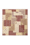 Tile Patchwork Pattern Twill Silk Scarf