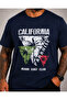 Men's Large Size Crew Neck T-Shirt Paradise 26153 Navy Blue - 3