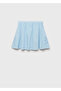 Embroidered Skirt Wavy Hem - 3