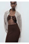 Slim Knitted Midi Skirt - 5