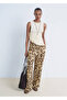 Animal Patterned Draped Pants - 2