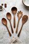 Handmade Antique Walnut 5-Piece Luxurious Water-Resistant Wooden Spoon Spatula Wooden Kitchen Set
