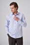 Men's A.Blue Polyester Trend Slim Fit Full Italian Collar Shirt - 4