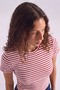 Ribbed Stretch Women's Bodysuit, Slim Women's Blouse, Fitted Blouse, Women's Bodysuit - 3