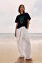 Limes Written Lemon Design Printed Black Women's Oversize T-Shirt