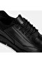 Men's Black Lace-Up Leather Sports Shoes - 6