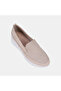 Women's Beige Desacomfort Perforated Leather Casual Shoes with Padded Heels - 7
