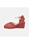 Women's Tile Wedge Heeled Straw Espadrilles - 3