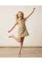 Girl's 100% Cotton Linen and Embroidered Dress - 3