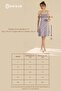 Women's Viscose Colorful Floral Printed Thin Strap Home Dress 9310 Blue - 4