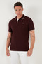 Cotton Regular Fit Stripe Detailed Buttoned Polo Collar 5 Pack t Shirt Men's t Shirt 5902118 - 4
