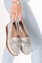 Women's Genuine Leather Comfortable Summer Perforated Casual Shoes Pyt.1300 Gray - 4